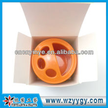 Bathroom ABS Plastic brush pot for gift promo with pvc cover